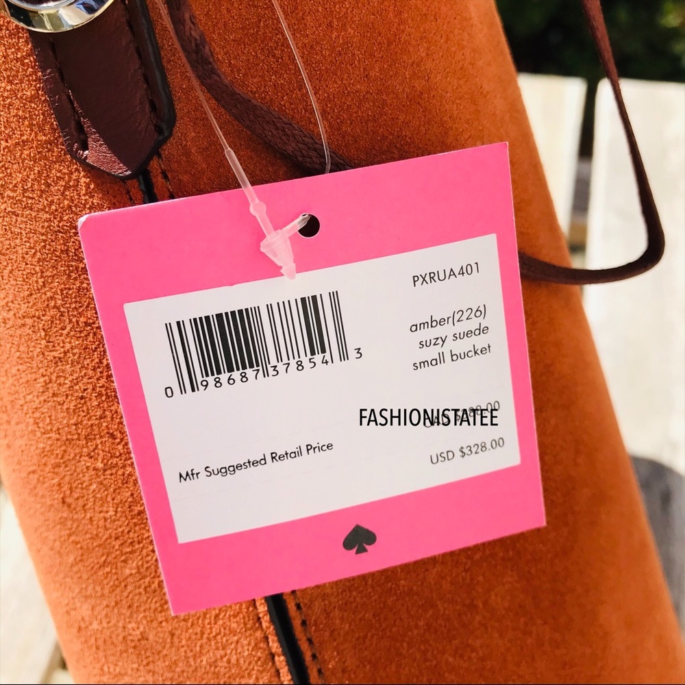 Kate spade Suzy suede small bucket amber crossbody - Picture 5 of 8